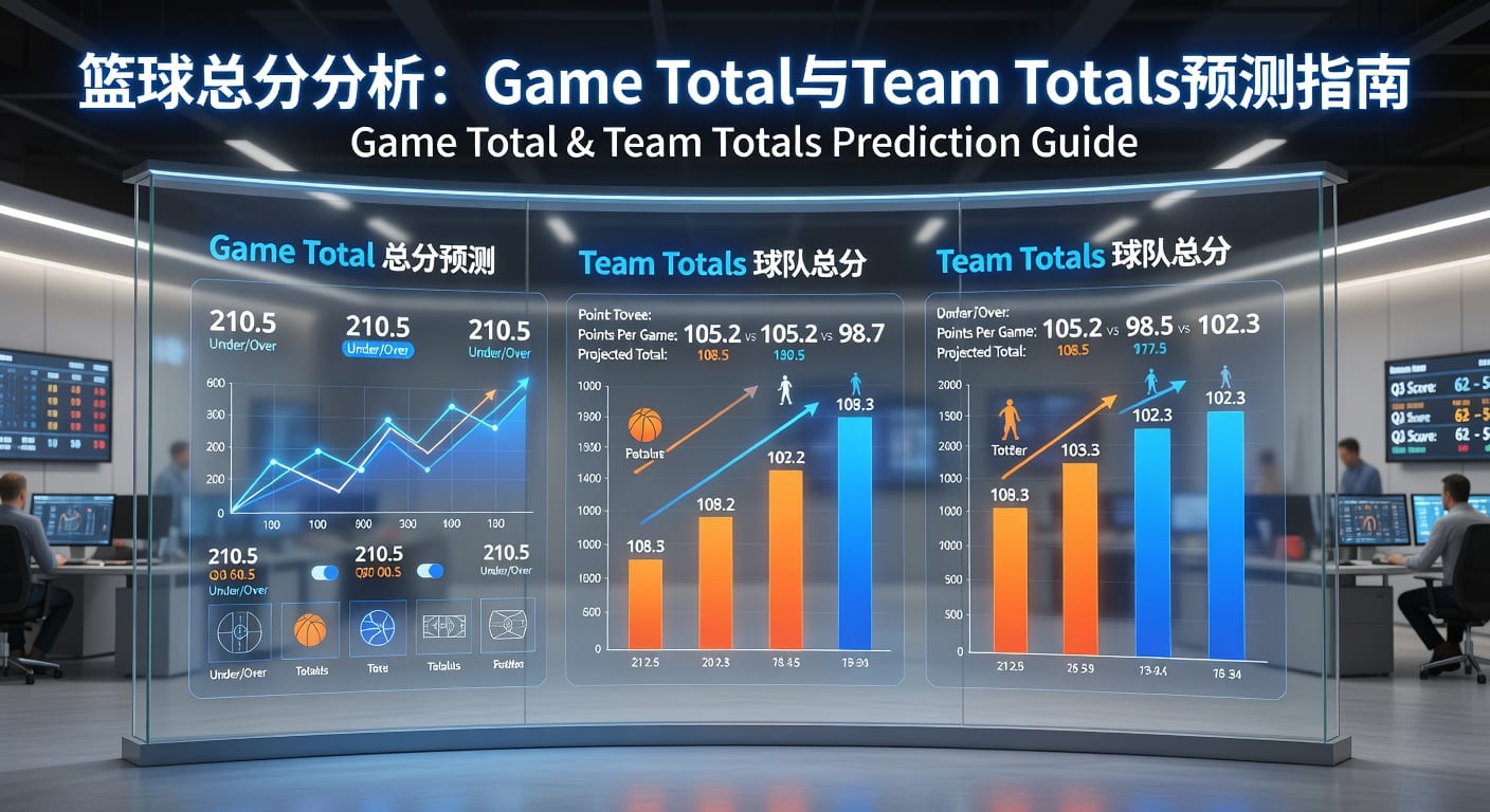 篮球总分 game total team totals：大小分与队伍总分实战解读