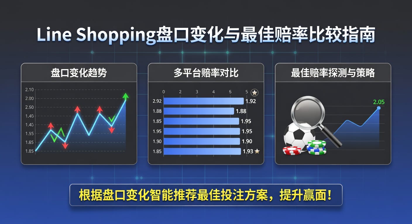 line shopping 盘口变化与最佳赔率比较：赛前读盘与选价方法